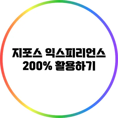 지포스 익스피리언스 200% 활용하기